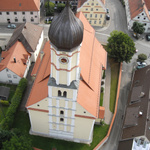 Kirche bei Augsburg, suche nach Blitzeinschlag